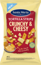 Santa Maria Tortilla Strips Crunchy & Cheesy